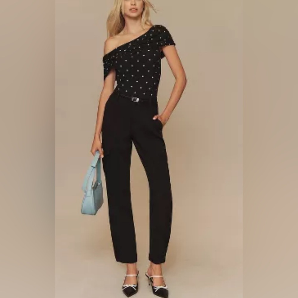 NWT Anthropologie SANCTUARY HIGH-RISE POLISHED CARGO PANTS SIZE 30
